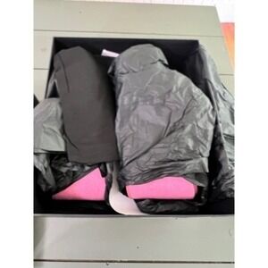 New in Box Maje Pink Platform Sandals Wedge Slides Espadrille Slip On Logo 40 9